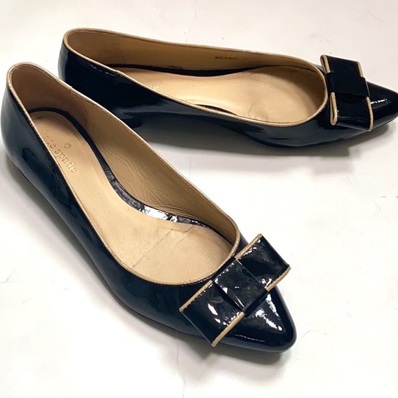 Kate Spade Elise Patent Leather Pointy Toe Flats - Picture 8 of 12